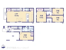 【埼玉県/川口市大字辻】川口市大字辻 新築一戸建て 間取り図