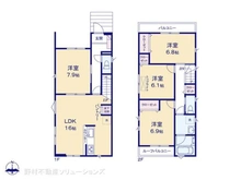 【埼玉県/川口市前川】川口市前川2丁目 新築一戸建て 間取り図