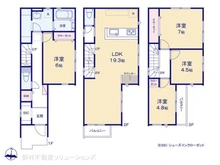 【埼玉県/川口市北原台】川口市北原台1丁目 新築一戸建て 間取り図