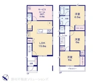 【埼玉県/川口市鳩ヶ谷本町】川口市鳩ヶ谷本町4丁目 新築一戸建て 間取り図