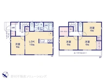 【埼玉県/川口市鳩ヶ谷本町】川口市鳩ヶ谷本町4丁目 新築一戸建て 間取り図