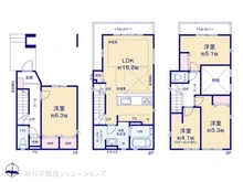 【埼玉県/川口市芝中田】川口市芝中田2丁目 新築一戸建て 間取り図