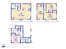 【埼玉県/川口市西川口】川口市西川口3丁目 新築一戸建て 間取り図