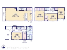 【埼玉県/川口市青木】川口市青木4丁目 新築一戸建て 間取り図