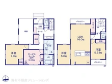 【埼玉県/川口市本蓮】川口市本蓮2丁目 新築一戸建て 間取り図