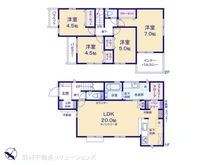 【埼玉県/川口市大字赤井】川口市大字赤井 新築一戸建て 間取り図