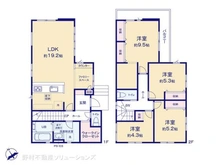 【埼玉県/川口市前川】川口市前川2丁目 新築一戸建て 間取り図