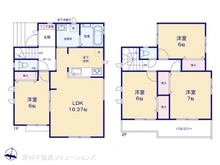 【埼玉県/川口市鳩ヶ谷本町】川口市鳩ヶ谷本町2丁目 新築一戸建て 間取り図