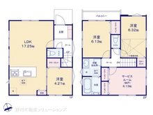 【埼玉県/川口市南鳩ヶ谷】川口市南鳩ヶ谷7丁目 新築一戸建て 間取り図