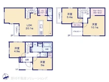 【埼玉県/川口市西川口】川口市西川口4丁目 新築一戸建て 間取り図