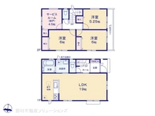 【埼玉県/川口市芝】川口市芝1丁目 新築一戸建て 間取り図