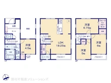 【埼玉県/川口市坂下町】川口市坂下町3丁目 新築一戸建て 間取り図