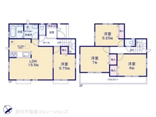 【埼玉県/川口市大字赤井】川口市大字赤井 新築一戸建て 間取り図