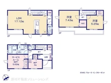 【埼玉県/川口市芝西】川口市芝西1丁目 新築一戸建て 間取り図