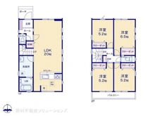 【埼玉県/川口市元郷】川口市元郷3丁目 新築一戸建て 間取り図