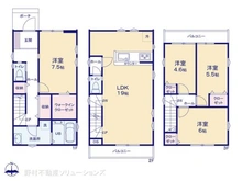 【埼玉県/川口市元郷】川口市元郷3丁目 新築一戸建て 間取り図