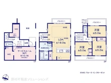 【神奈川県/川崎市高津区梶ケ谷】川崎市高津区梶ケ谷3丁目 新築一戸建て 間取り図