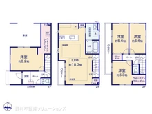 【神奈川県/川崎市高津区千年】川崎市高津区千年 新築一戸建て 間取り図