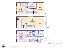 【神奈川県/川崎市高津区梶ケ谷】川崎市高津区梶ケ谷3丁目 新築一戸建て 間取り図