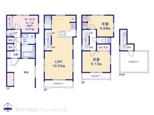 【神奈川県/川崎市高津区新作】川崎市高津区新作6丁目 新築一戸建て 間取り図