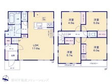 【神奈川県/川崎市高津区久末】川崎市高津区久末 新築一戸建て 間取り図