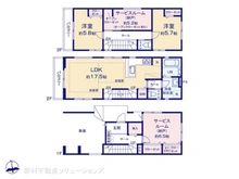 【神奈川県/川崎市高津区下作延】川崎市高津区下作延3丁目 新築一戸建て 間取り図