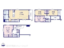 【神奈川県/川崎市高津区坂戸】川崎市高津区坂戸3丁目 新築一戸建て 間取り図