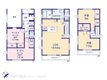 【神奈川県/川崎市高津区明津】川崎市高津区明津 新築一戸建て 間取り図