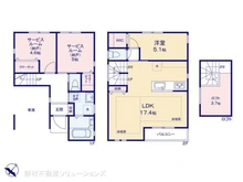 【東京都/大田区中央】大田区中央4丁目 新築一戸建て 間取り図