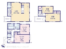 【東京都/大田区中央】大田区中央6丁目 新築一戸建て 間取り図
