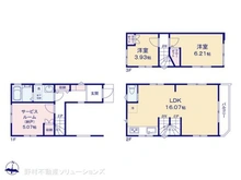 【東京都/大田区本羽田】大田区本羽田1丁目 新築一戸建て 間取り図