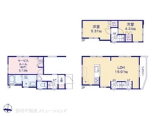 【東京都/大田区本羽田】大田区本羽田1丁目 新築一戸建て 間取り図
