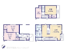 【東京都/大田区南六郷】大田区南六郷1丁目 新築一戸建て 間取り図