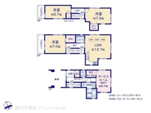 【東京都/大田区多摩川】大田区多摩川2丁目 新築一戸建て 間取り図