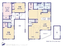 【東京都/江戸川区大杉】江戸川区大杉5丁目 新築一戸建て 間取り図