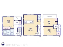 【東京都/江戸川区松本】江戸川区松本1丁目 新築一戸建て 間取り図