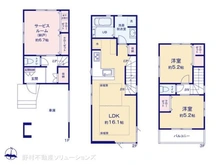 【東京都/江戸川区東小岩】江戸川区東小岩6丁目 新築一戸建て 間取り図