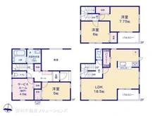 【東京都/江戸川区北小岩】江戸川区北小岩8丁目 新築一戸建て 間取り図