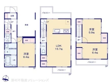 【東京都/江戸川区松島】江戸川区松島1丁目 新築一戸建て 間取り図