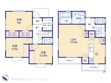 【東京都/府中市住吉町】府中市住吉町1丁目 新築一戸建て 間取り図