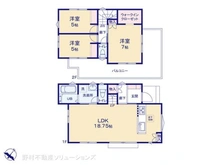 【東京都/府中市住吉町】府中市住吉町1丁目 新築一戸建て 間取り図