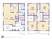【東京都/府中市美好町】府中市美好町2丁目 新築一戸建て 間取り図