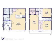 【東京都/府中市住吉町】府中市住吉町1丁目 新築一戸建て 間取り図