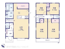 【東京都/府中市四谷】府中市四谷4丁目 新築一戸建て 間取り図