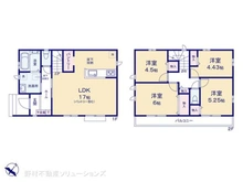 【東京都/府中市四谷】府中市四谷4丁目 新築一戸建て 間取り図