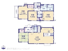 【東京都/府中市四谷】府中市四谷4丁目 新築一戸建て 間取り図