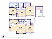【東京都/府中市四谷】府中市四谷4丁目 新築一戸建て 間取り図