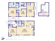 【東京都/府中市四谷】府中市四谷4丁目 新築一戸建て 間取り図