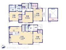 【東京都/府中市四谷】府中市四谷4丁目 新築一戸建て 間取り図