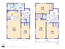 【東京都/府中市四谷】府中市四谷2丁目 新築一戸建て 間取り図